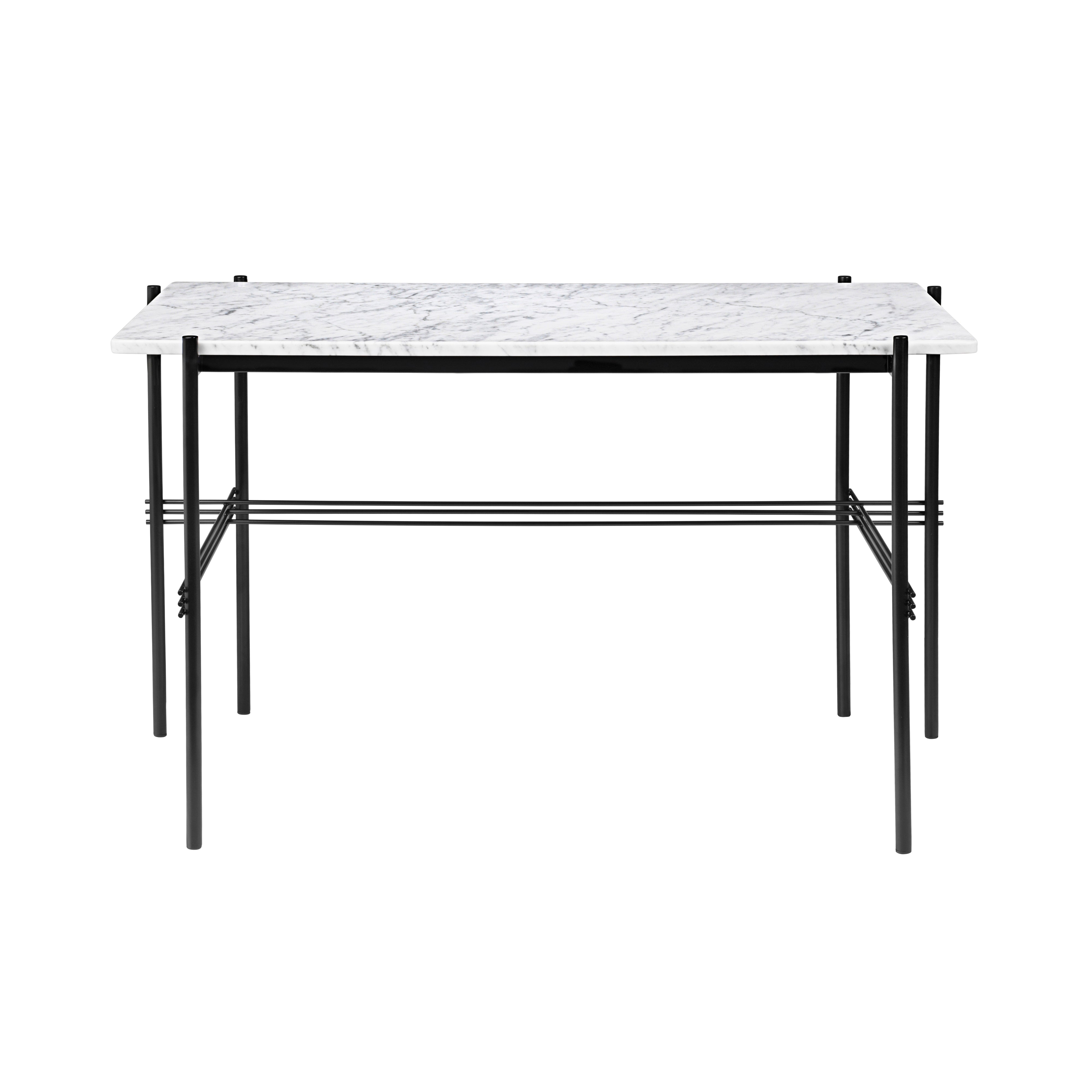 TS Desk: Black + White Carrara