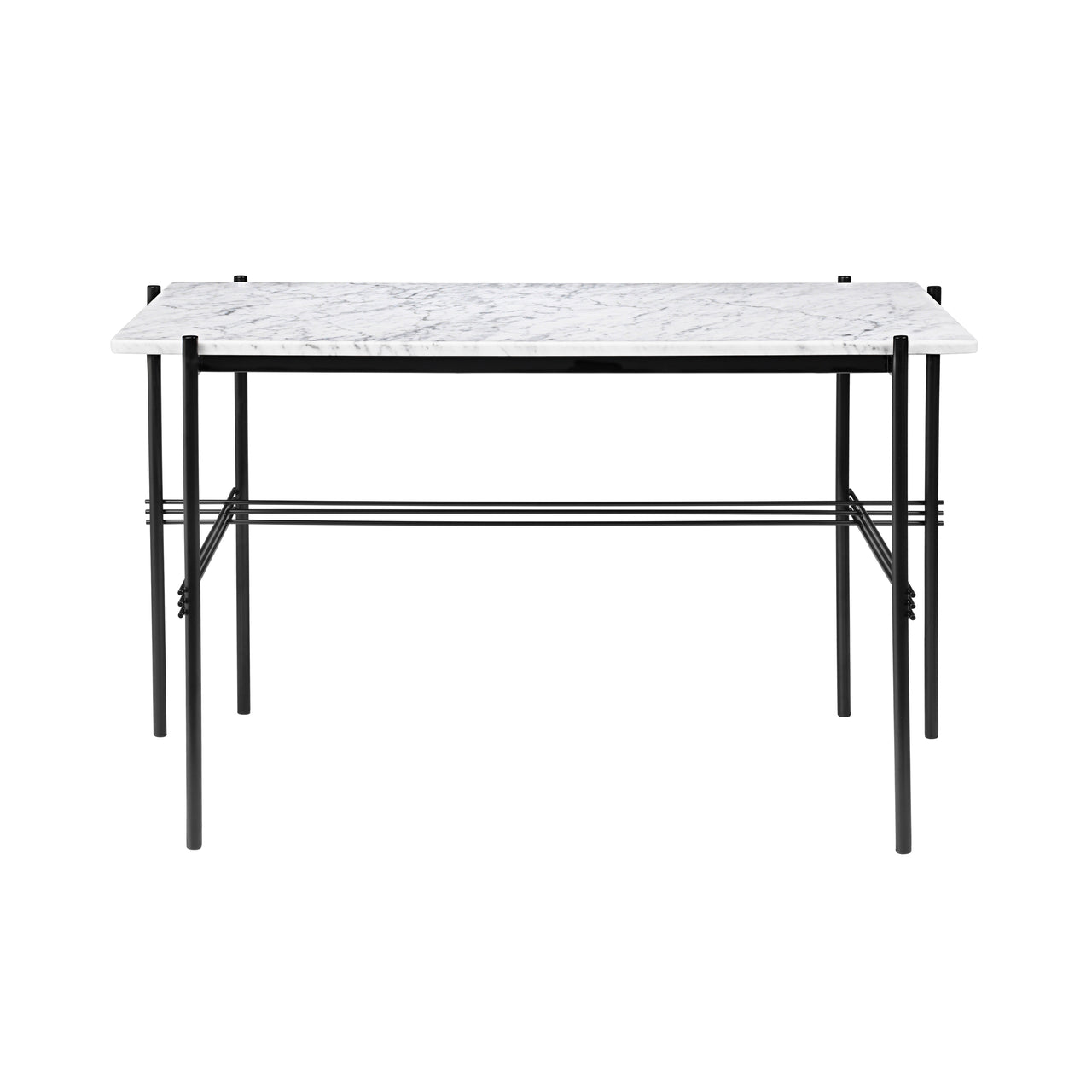 TS Desk: Black + White Carrara