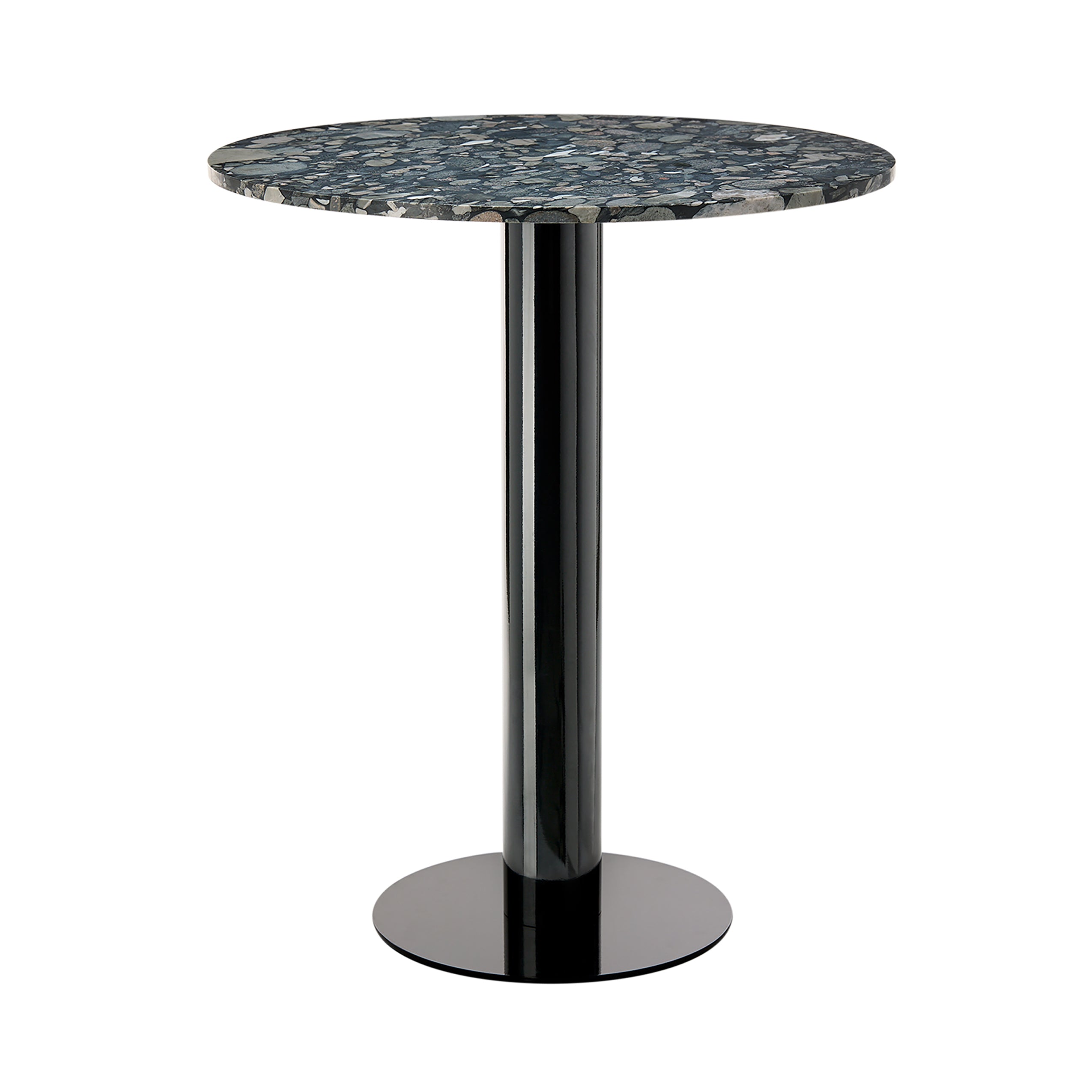 Tube High Table: Pebble Marble + Large - 35.4