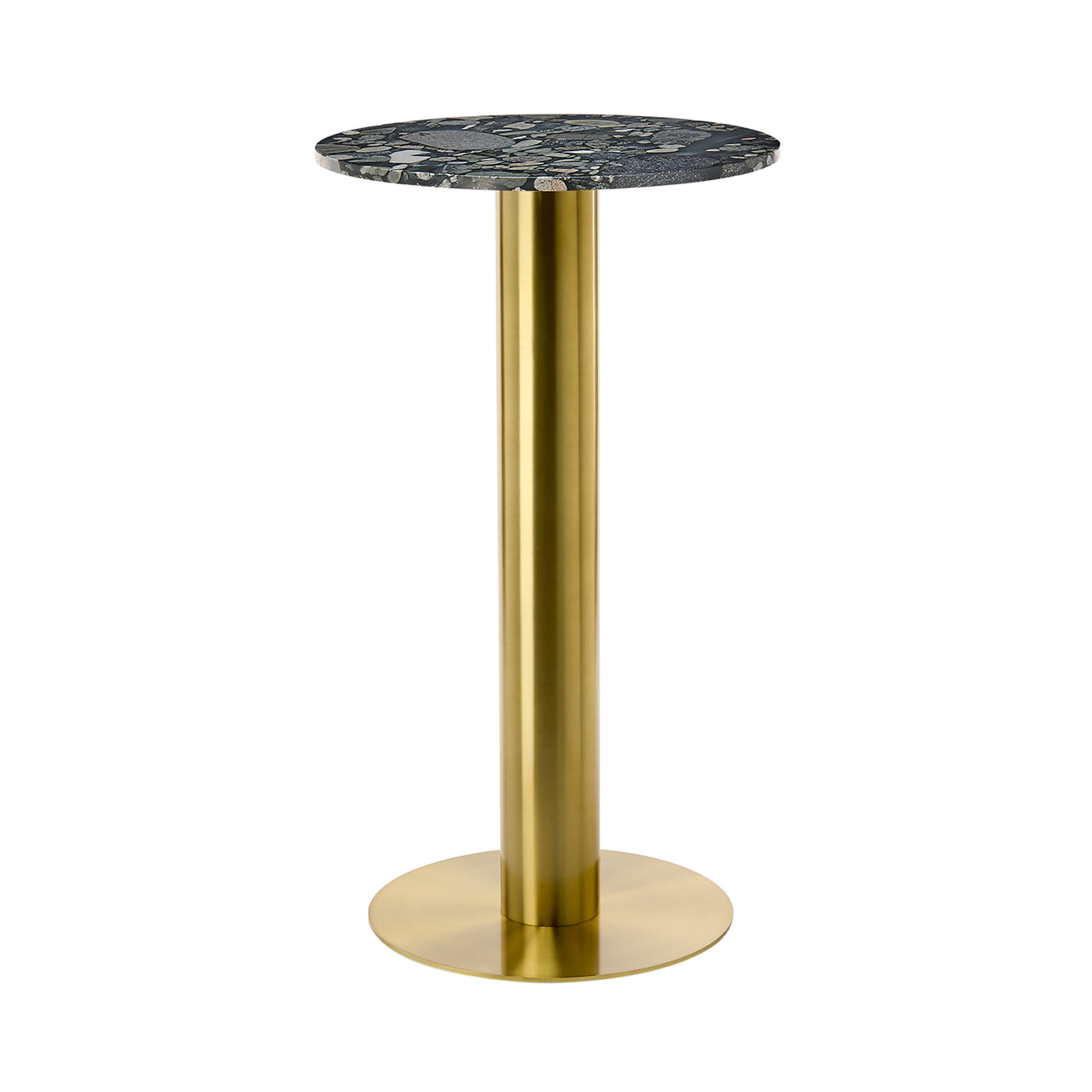 Tube High Table: Pebble Marble + Small - 23.6