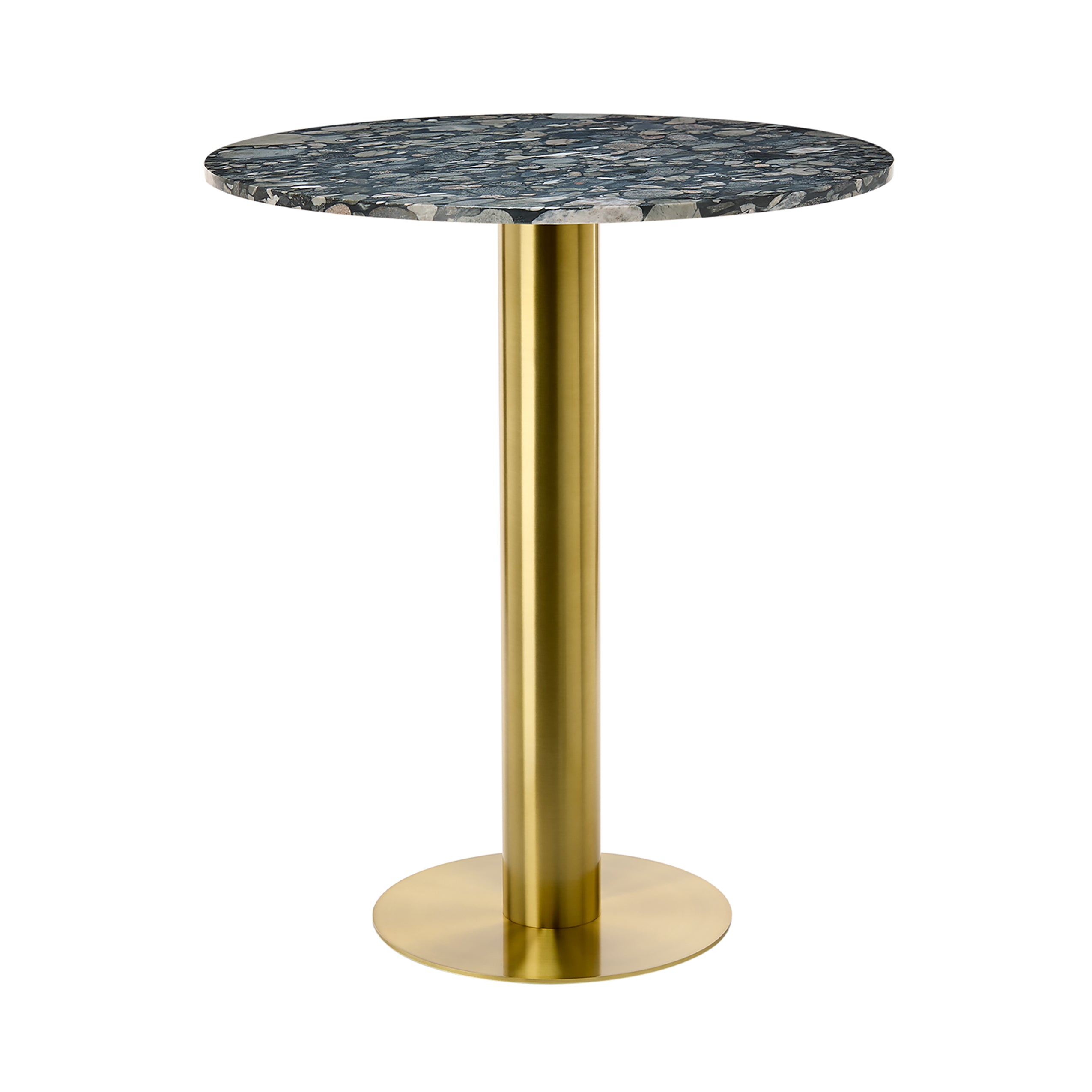 Tube High Table: Pebble Marble + Large - 35.4