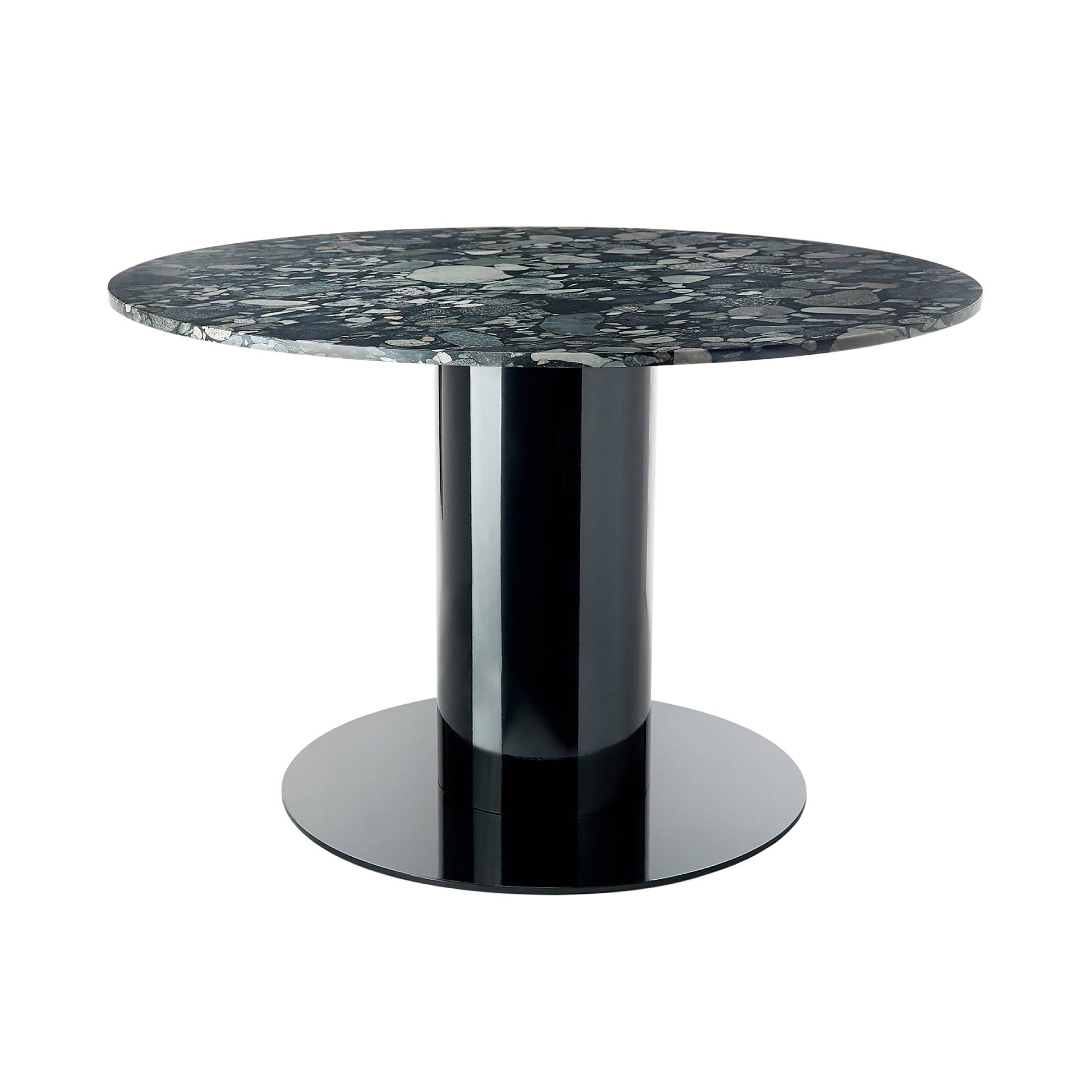 Tube Wide Table: Pebble Marble