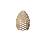 Tūī Pendant Light: Medium + Bamboo + White