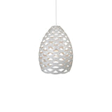 Tūī Pendant Light: Medium + White + White