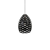 Tūī Pendant Light: Small + Black + Black