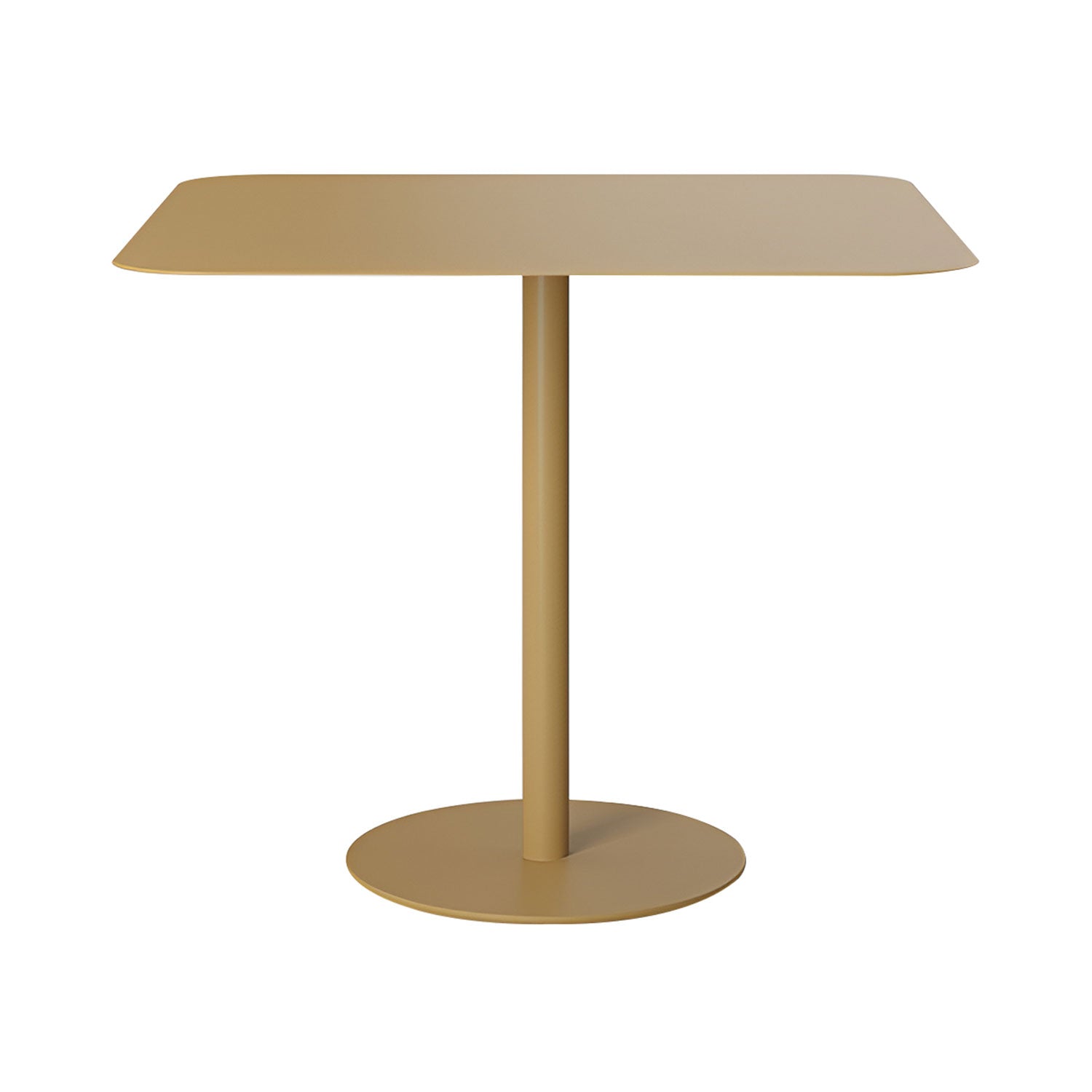 Odette Dining Table: Brown Beige Metal
