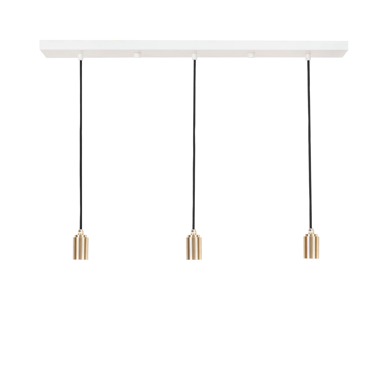 Linear Triple Pendant: Without Bulb