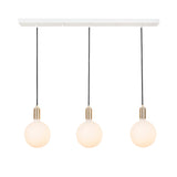 Linear Triple Pendant: With Sphere IV Bulb