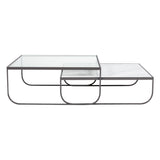 Tati Large Coffee Table: Marble Top