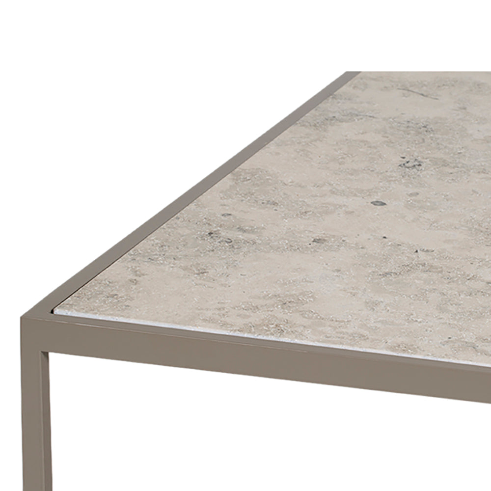 Tati Lounge Table: Large + Glass Top
