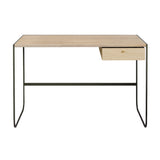 Tati Desk: 1 + White Stained Oak + Green Khaki