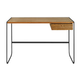 Tati Desk: 1 + Black Walnut Oak + Char Grey