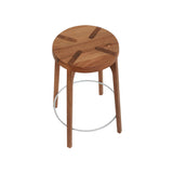 Tattoo Plain Bar + Counter Stool: Counter + Oiled Walnut