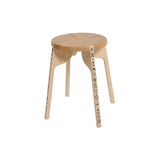 Tattoo Stool: Sleeve + White Oiled Maple + 4