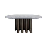 Tavolo2 Dining Table: Parsol Grey + Smoky Grey