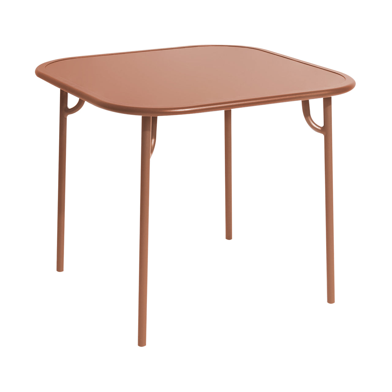 Week-End Square Dining Table: Terracotta