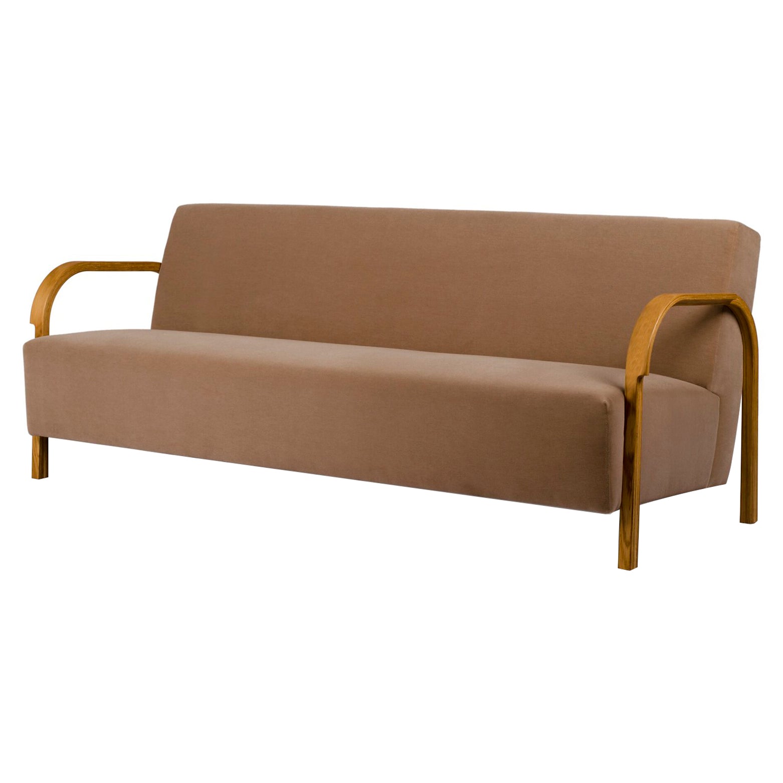 Arch 3 Seater Sofa: Natural Oiled Oak