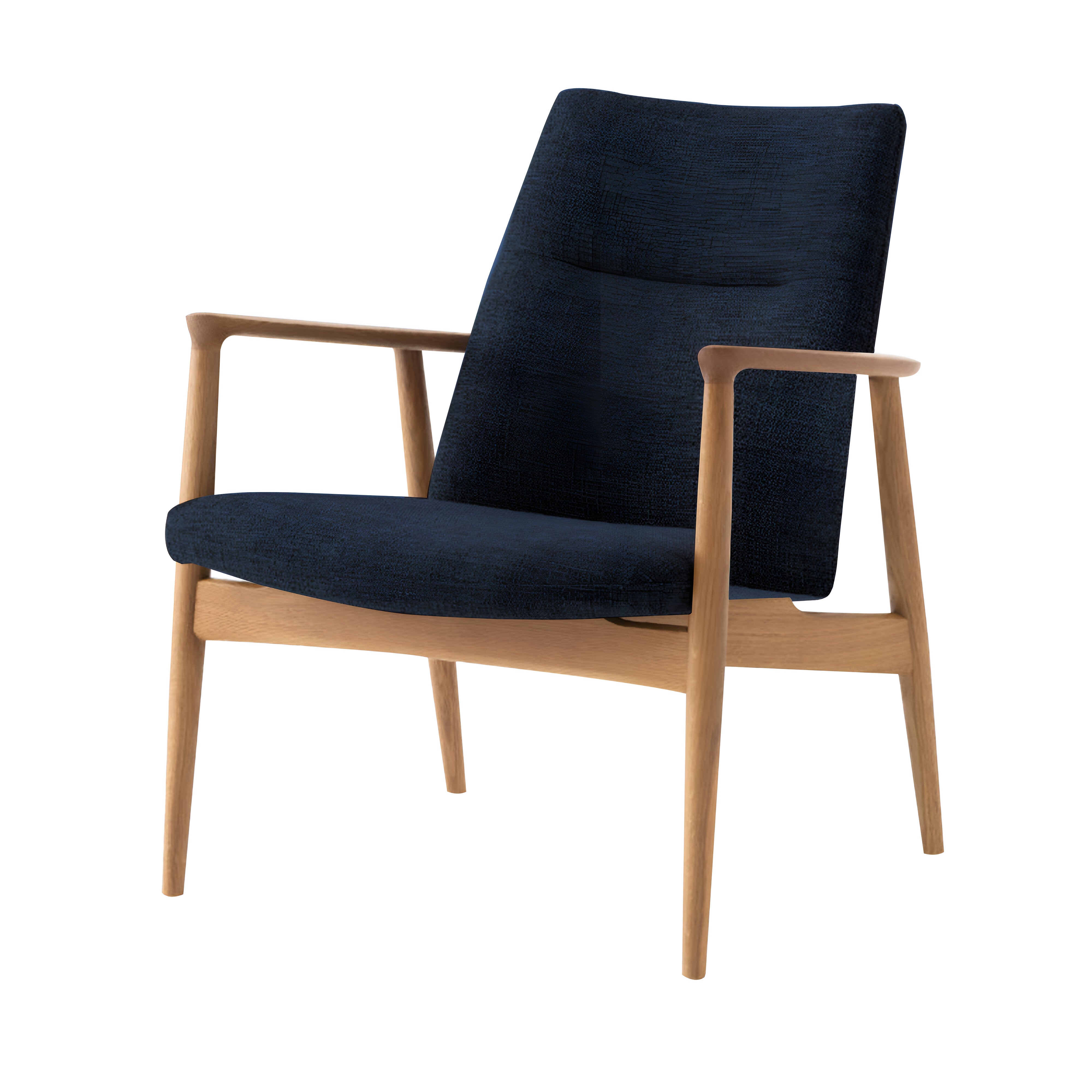 Seion Lounge Chair: Seat + Back Upholstered + White Oak