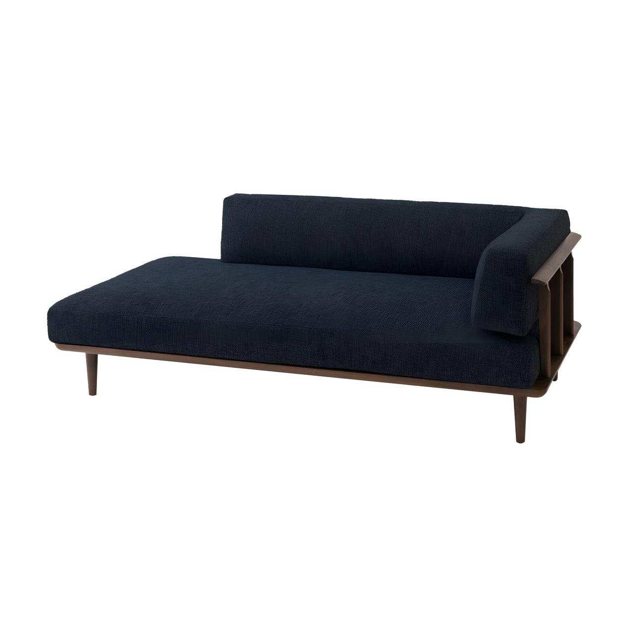 Seion Couch: Right + Walnut