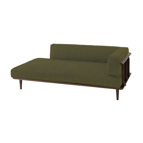 Seion Couch: Right + Walnut