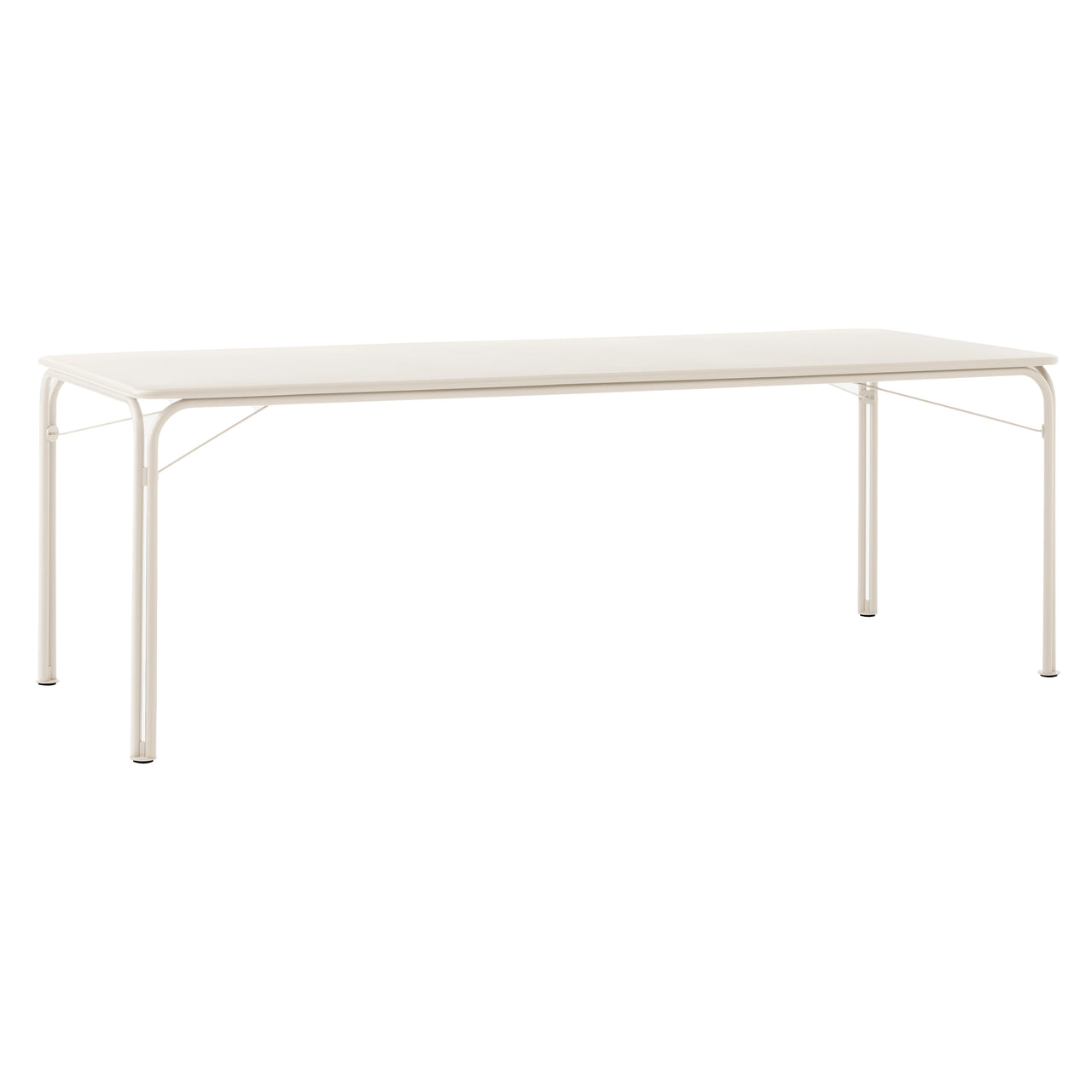 Thorvald SC99 Outdoor Dining Table: Rectangle + Ivory