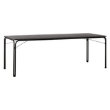 Thorvald SC99 Outdoor Dining Table: Rectangle + Warm Black