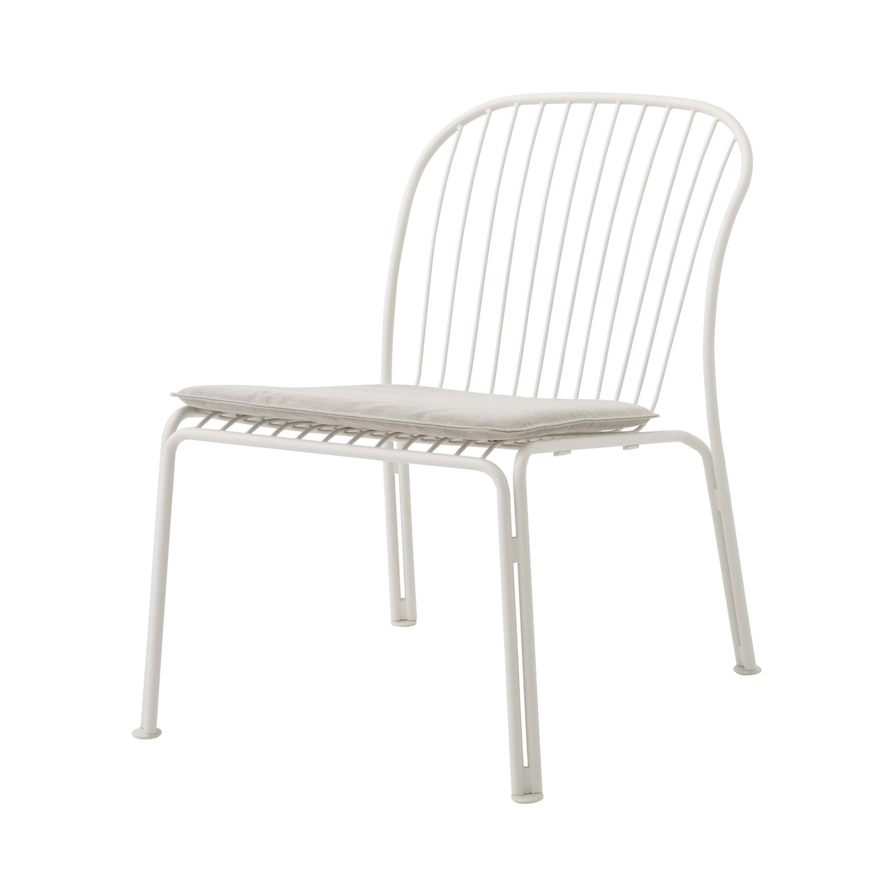 Thorvald SC100 Lounge Chair with Seatpad: Outdoor + Ivory + Heritage Papyrus