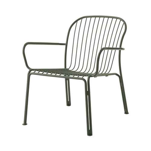 Thorvald SC101 Outdoor Lounge Armchair: Set of 2 + Bronze Green