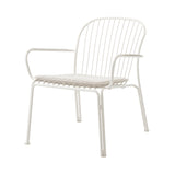 Thorvald SC101 Outdoor Lounge Armchair with Seatpad: Set of 2 Ivory White + Heritage Papyrus