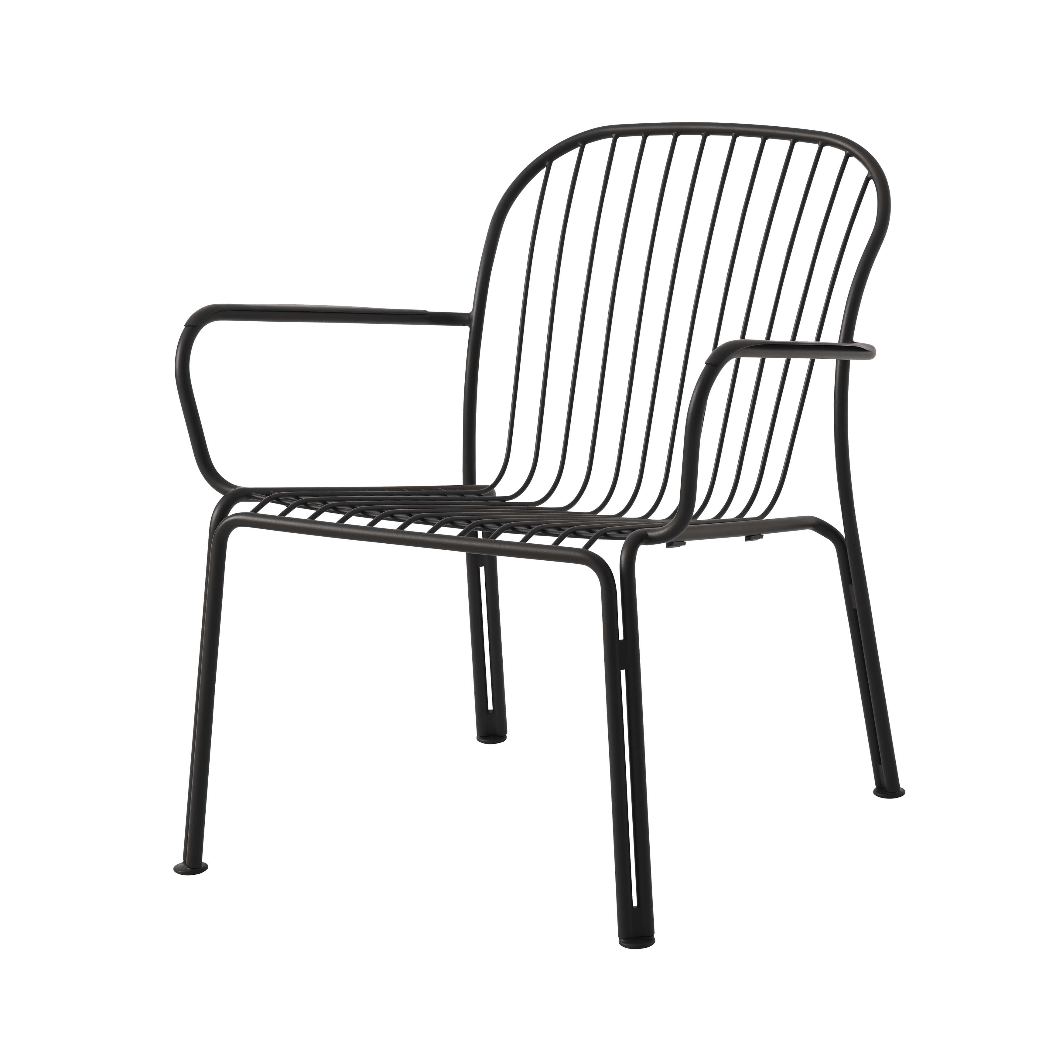 Thorvald SC101 Lounge Armchair: Outdoor + Warm Black