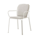 Thorvald SC95 Armchair with Cushion: Outdoor + Ivory + Heritage Papyrus Cushion