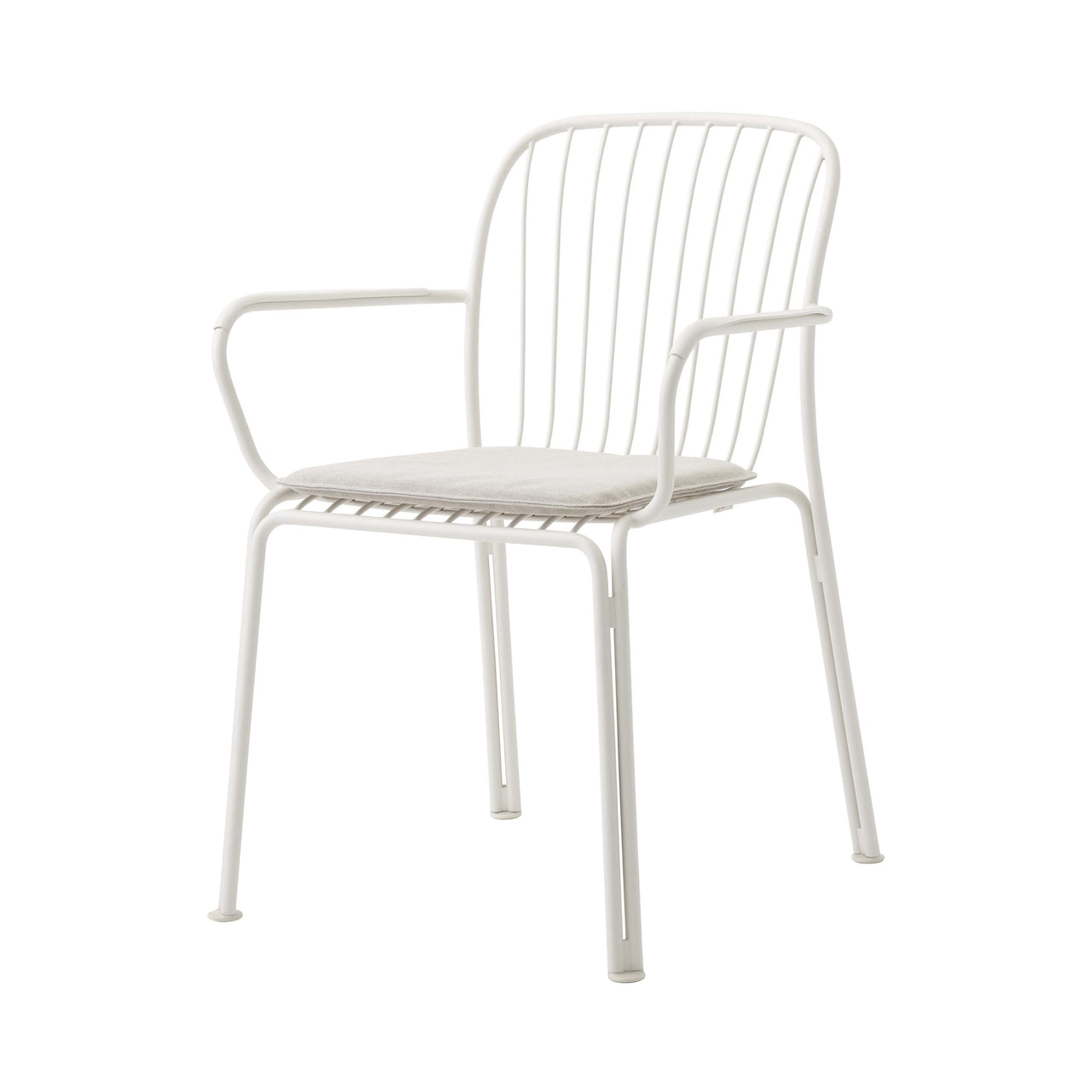 Thorvald SC95 Armchair with Seatpad: Outdoor + Ivory + Heritage Papyrus