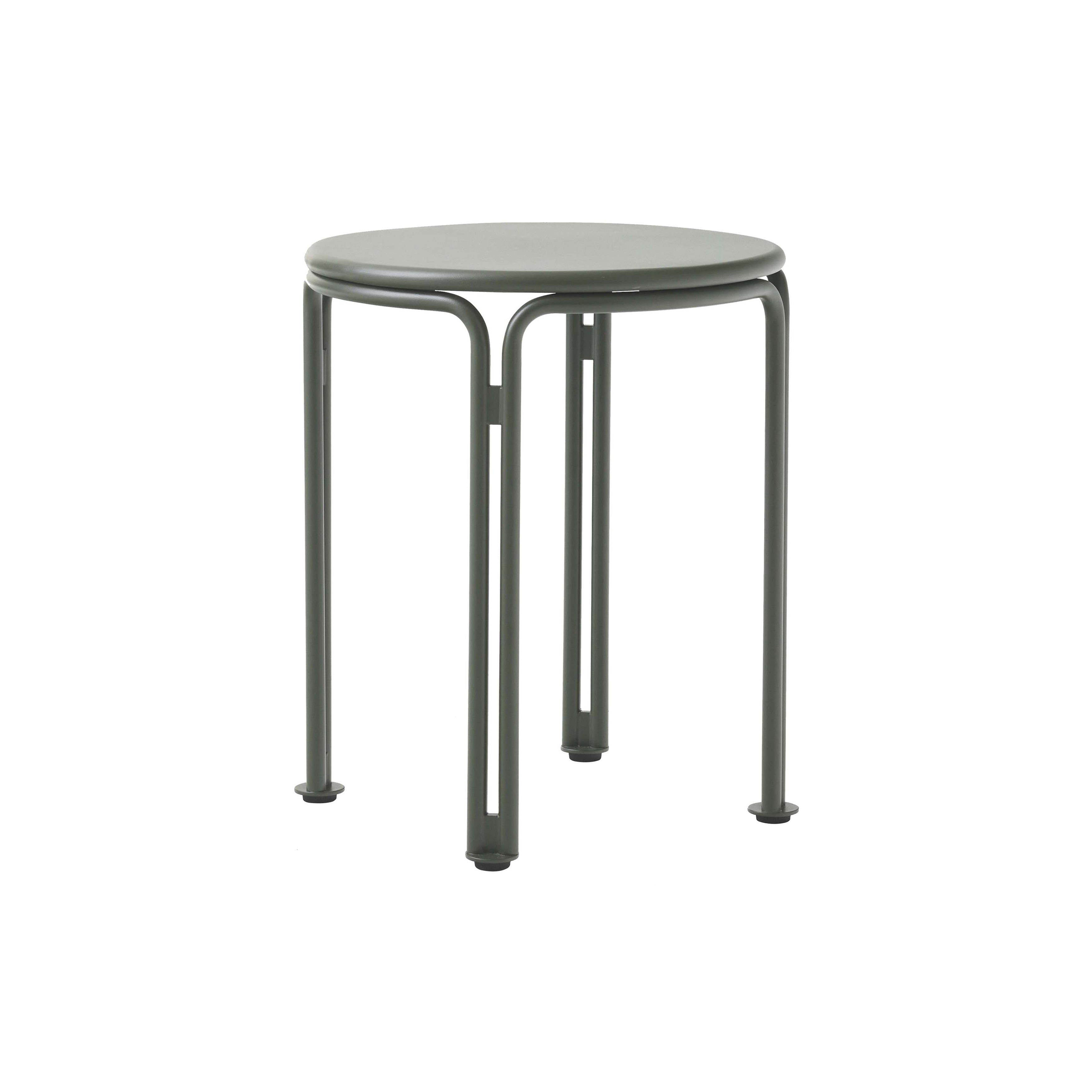 Thorvald SC102 Outdoor Side Table: Bronze Green