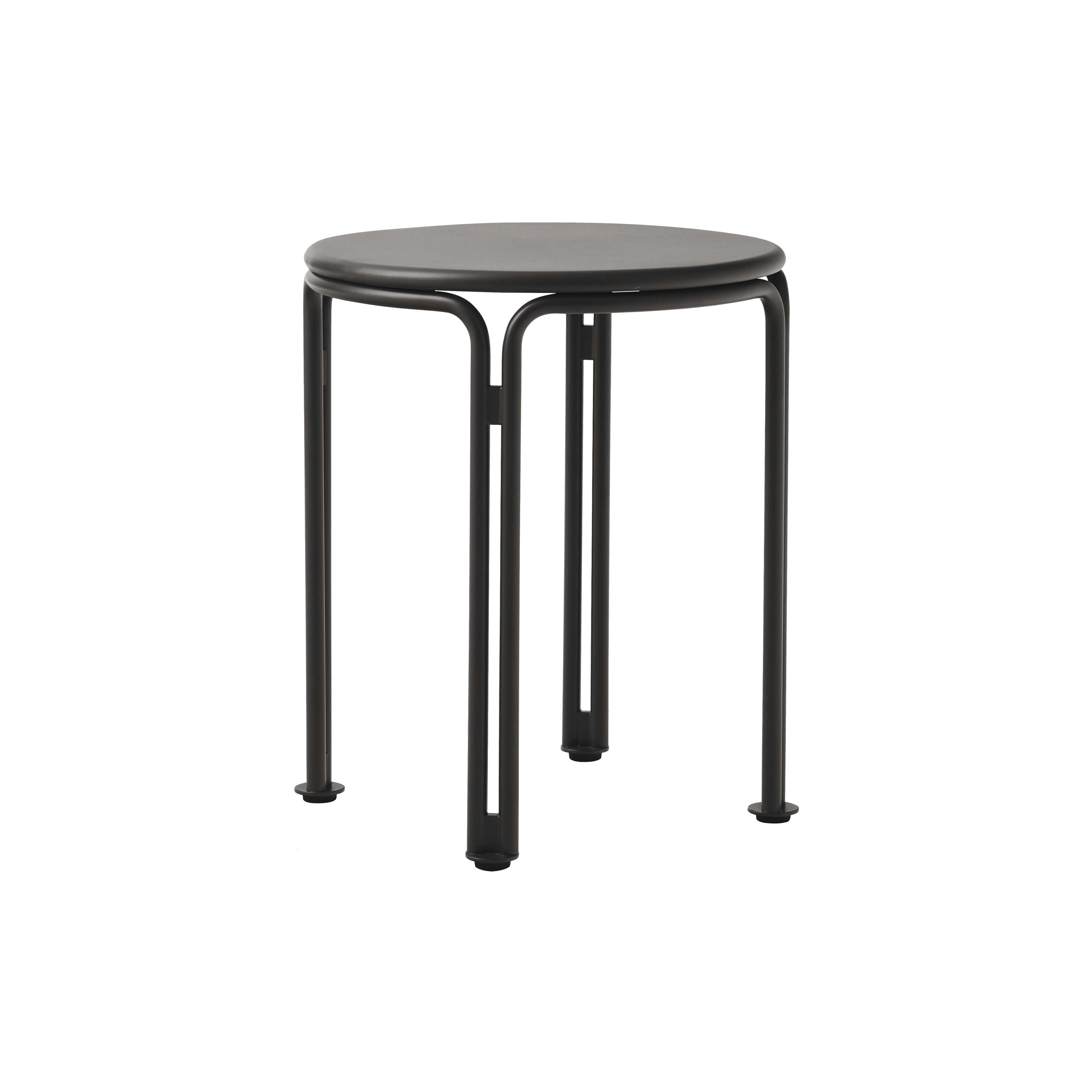 Thorvald SC102 Outdoor Side Table: Warm Black
