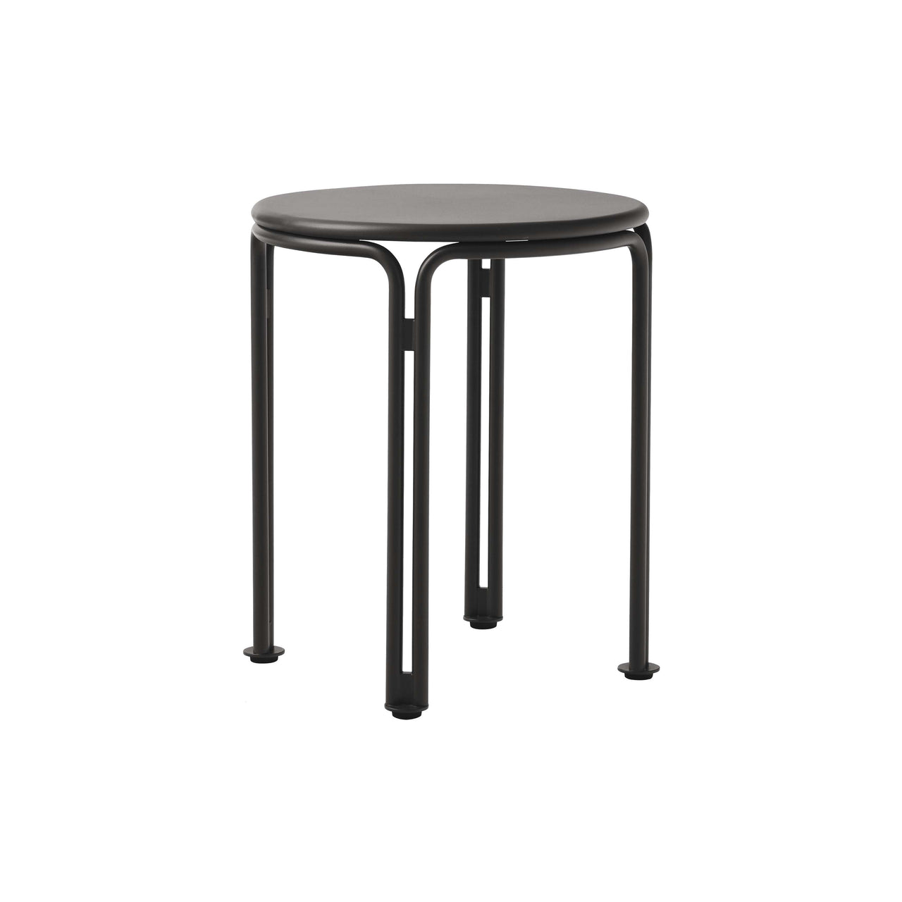 Thorvald SC102 Outdoor Side Table: Warm Black