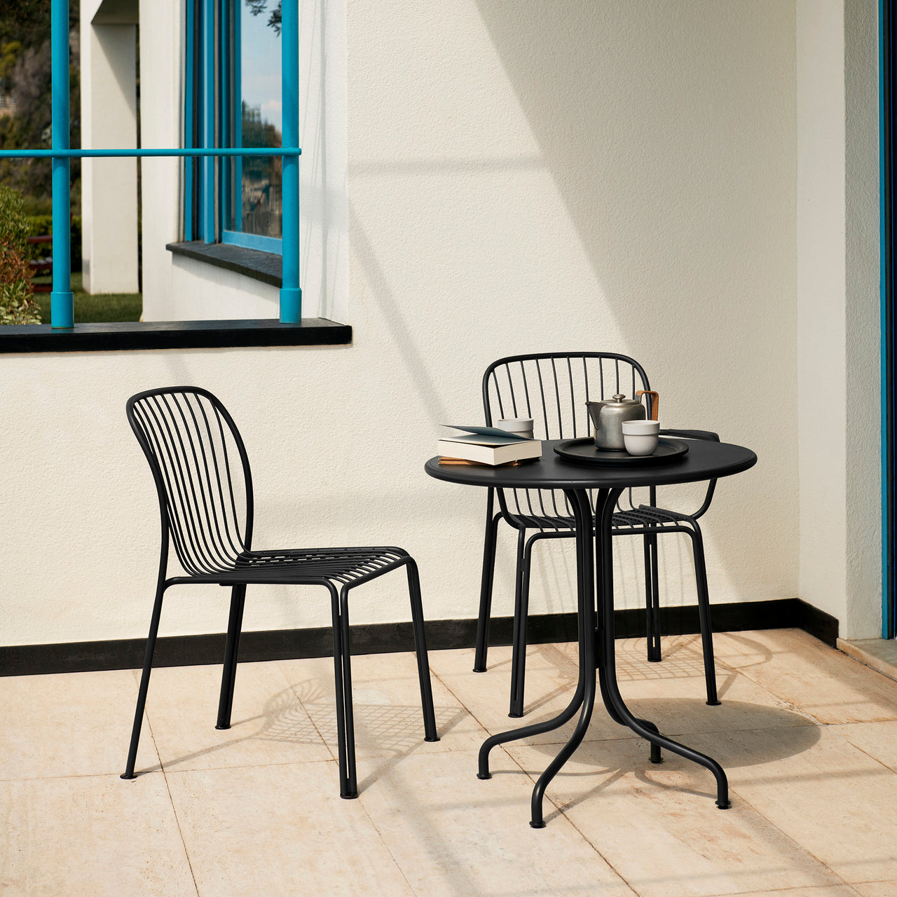 Thorvald SC94 Stacking Outdoor Side Chair: Set of 2 + LS