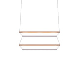 Tier 150 Vertical Pendant Light: 2V + Anodized Copper + Amethyst