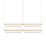 Tier Grid Pendant Light: 150 + 2H2V + Anodized Gold + Emerald