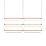 Tier Grid Pendant Light: 150 + 2H3V + Anodized Copper + Sapphire