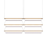 Tier Grid Pendant Light: 150 + 2H3V + Anodized Gold + Amethyst