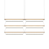 Tier Grid Pendant Light: 150 + 2H3V + Anodized Gold + Emerald
