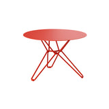 Tio Side Table: Round + Pure Red