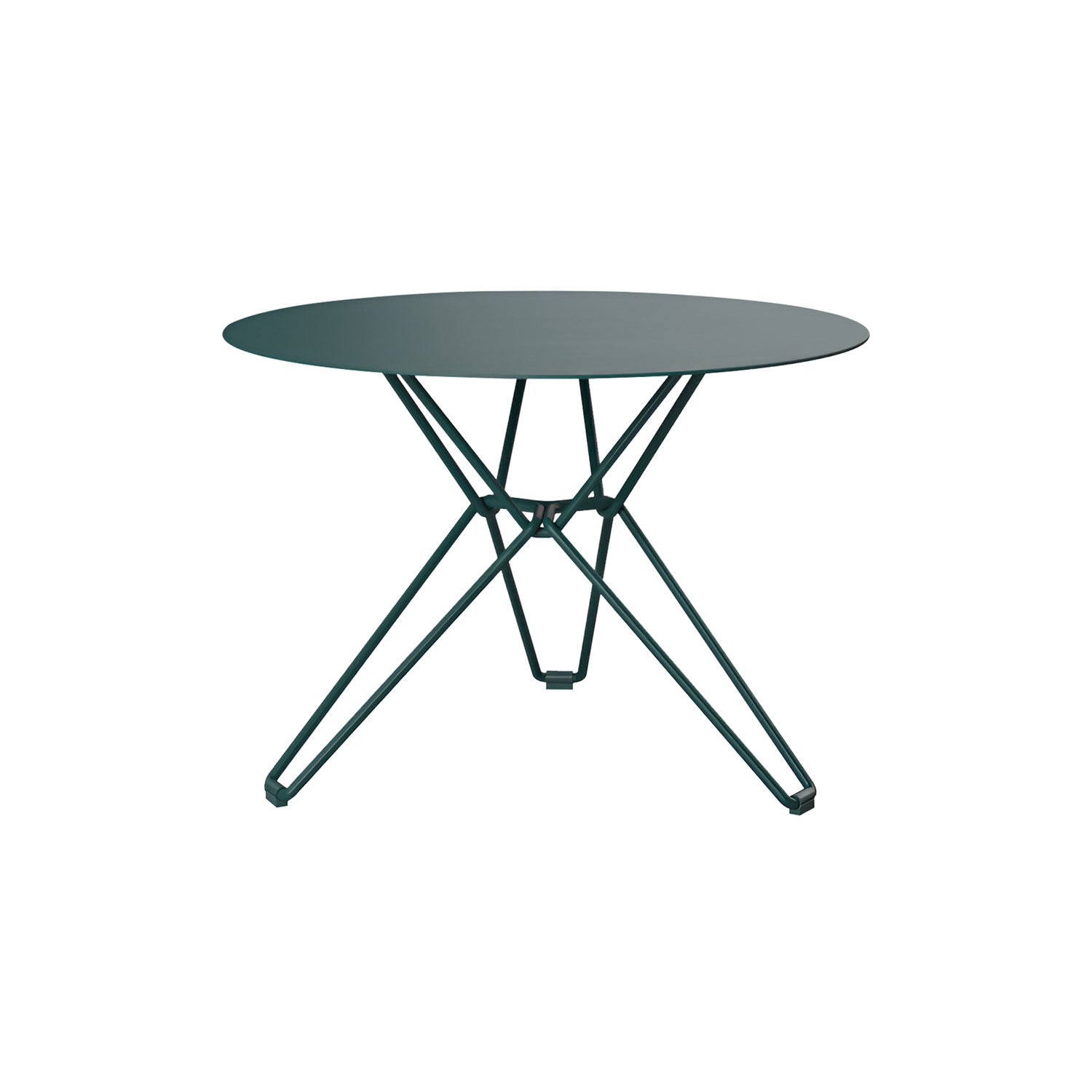 Tio Side Table: Round + Blue Green