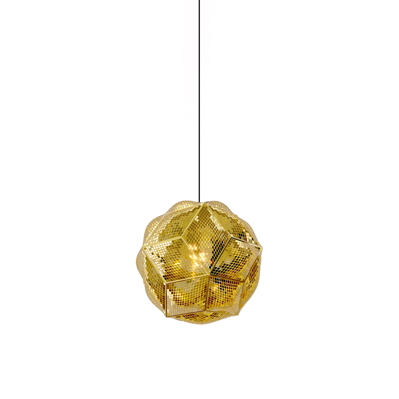 Puff Pendant: Brass