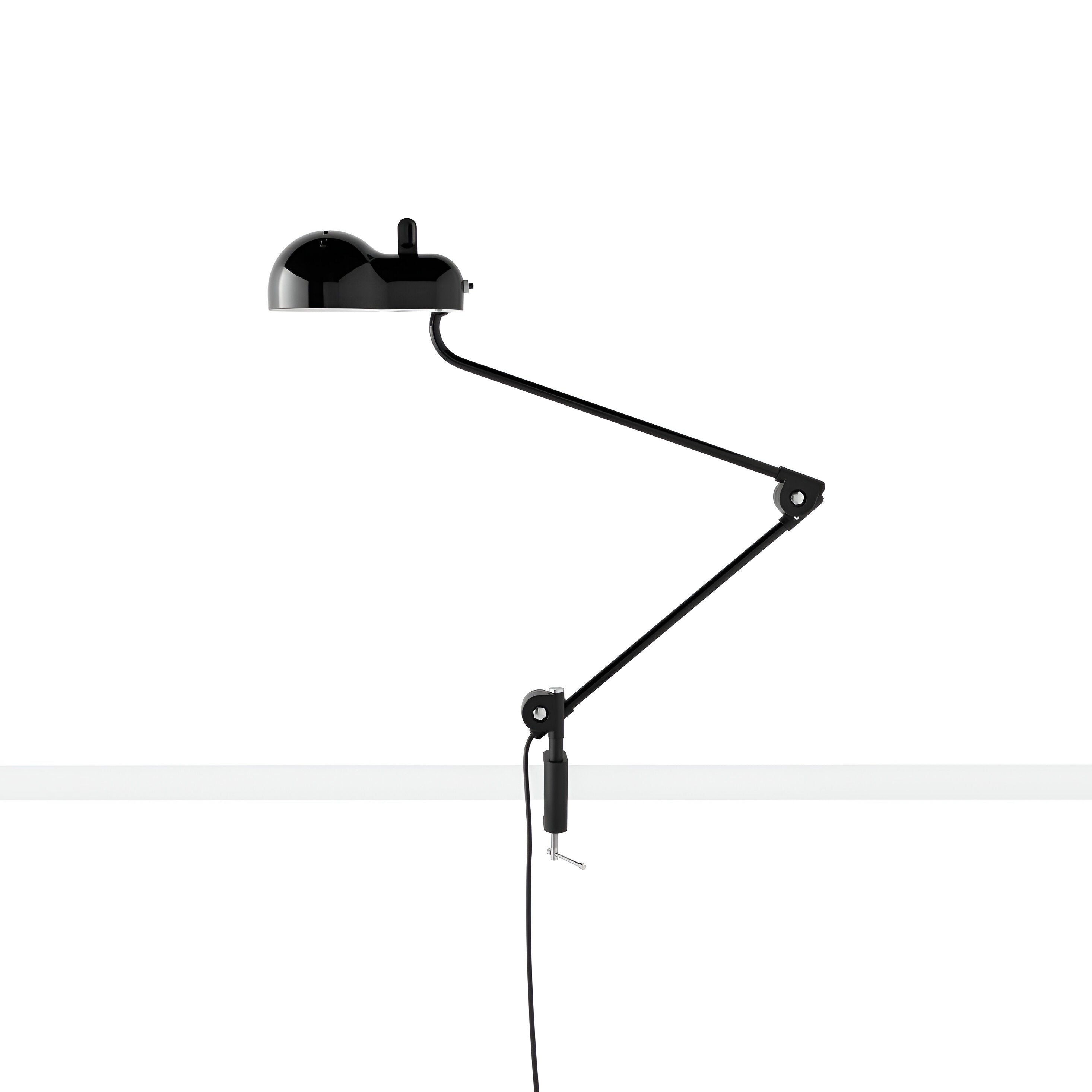 Topo Table Lamp with Clamp: Black