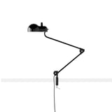 Topo Table Lamp with Clamp: Glossy Black