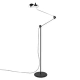 Topo Floor Lamp: Polished Chrome + Black