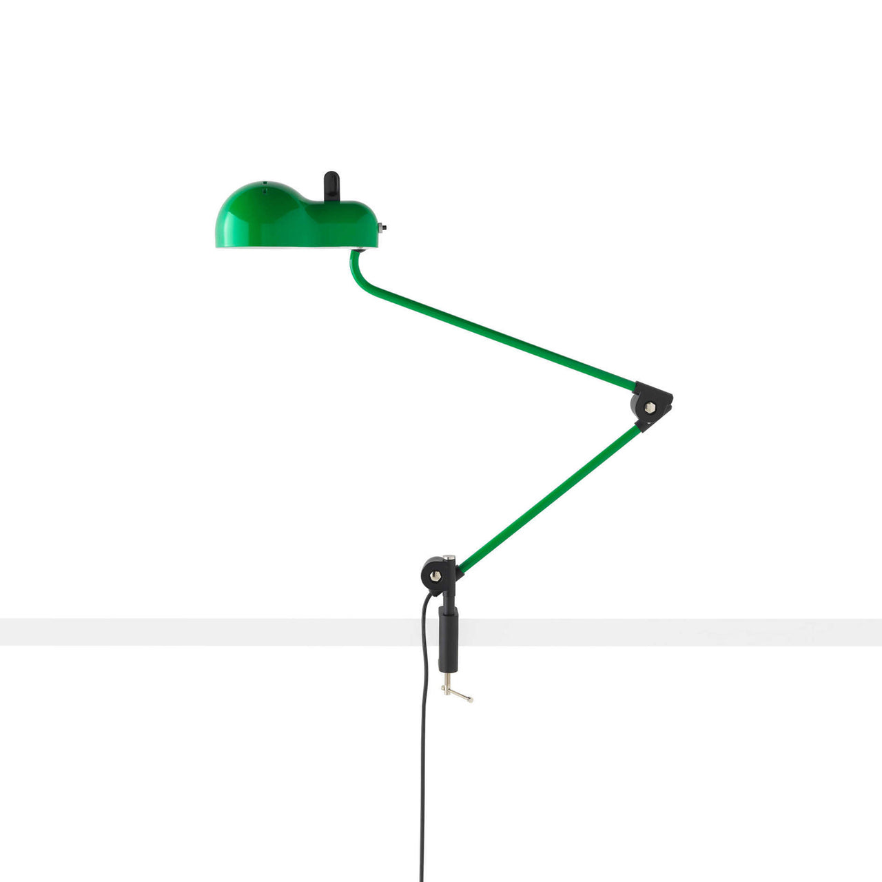 Topo Table Lamp with Clamp: Green