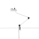 Topo Table Lamp with Clamp: White + Black