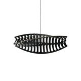 Toru Horizontal Pendant Light: Large + Black